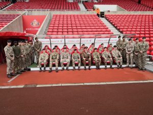 Armed Forces personnel at Sunderland Football Club